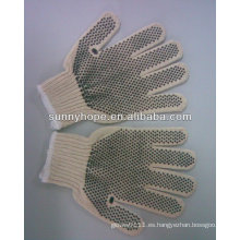 Guantes de PVC con punta de algodón